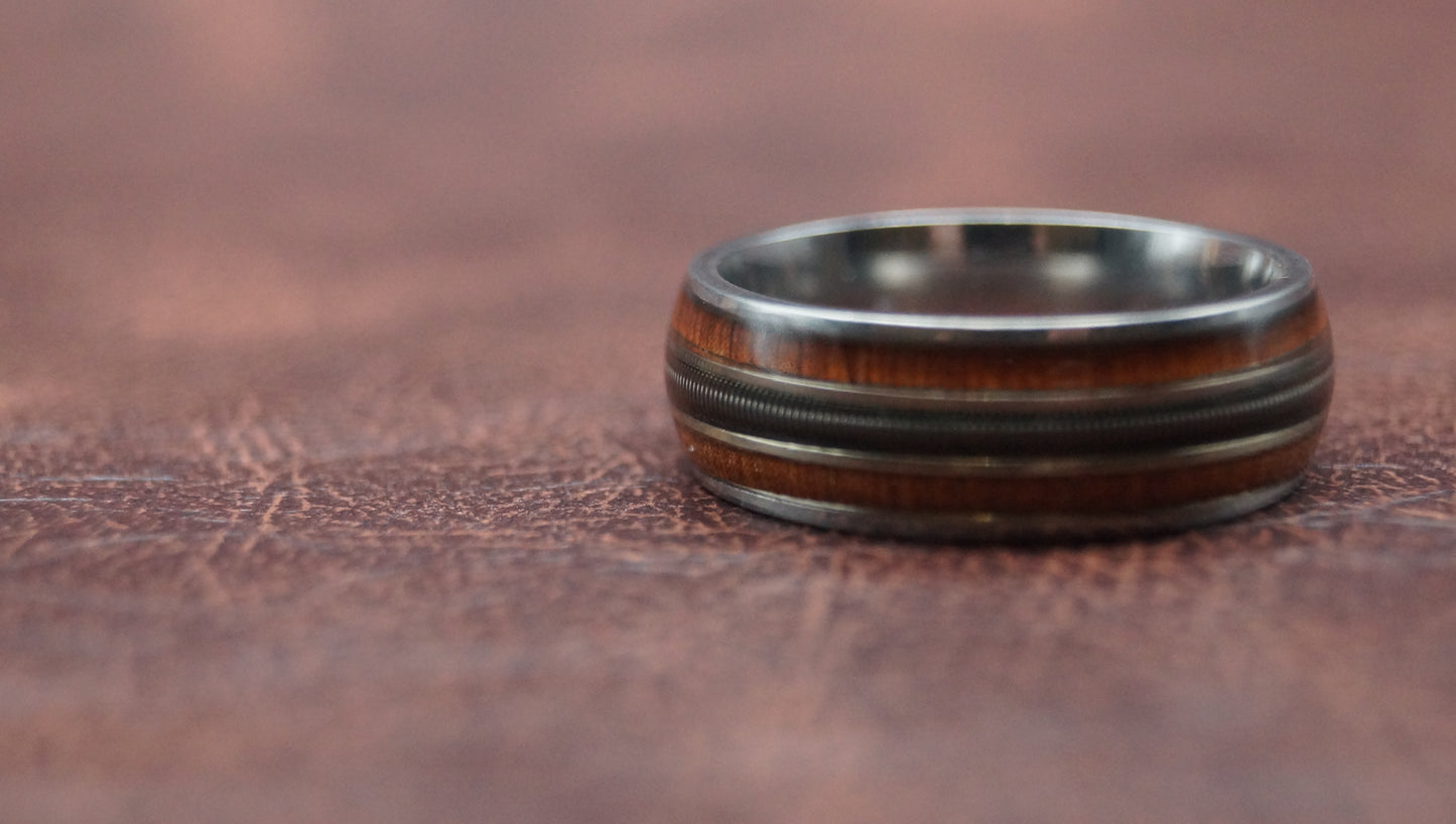 Silver Rosewood Style Guitar String Ring
