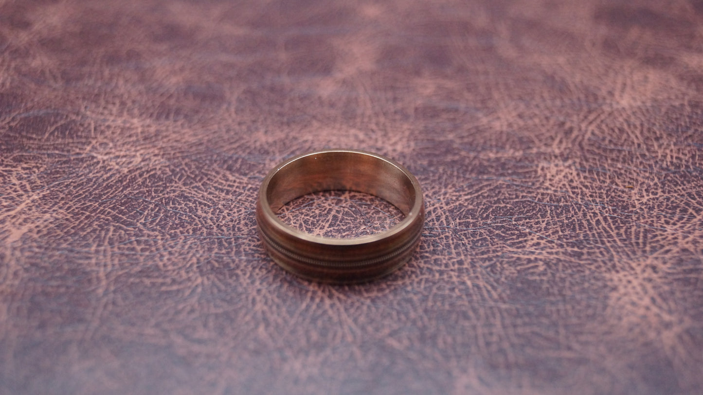 Bronze Rosewood style Guitar String Ring