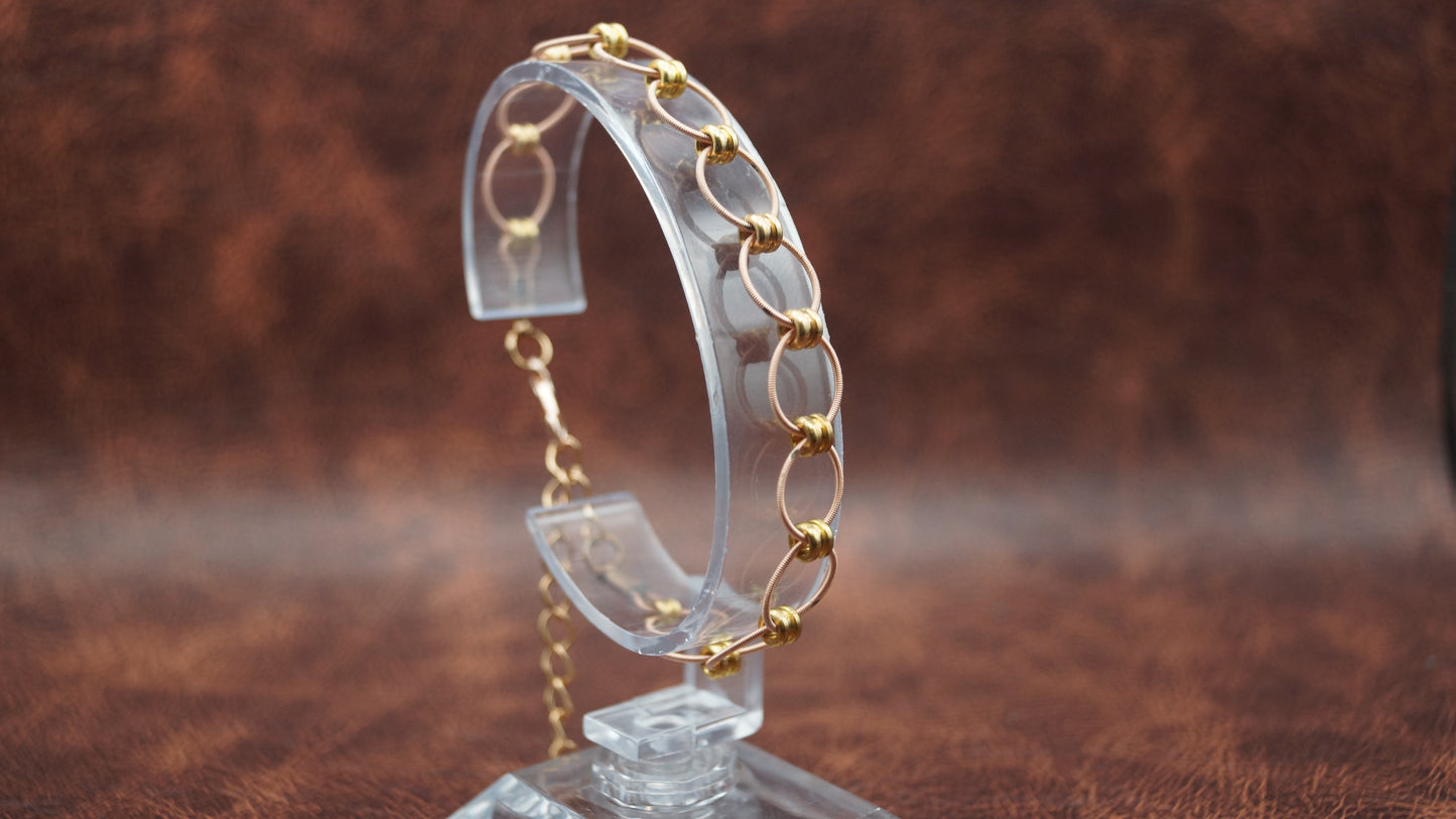 Ball-end Bead Looped Bracelet