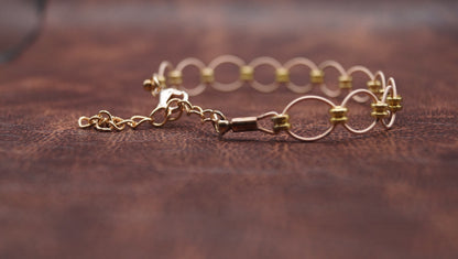 Ball-end Bead Looped Bracelet