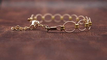 Ball-end Bead Looped Bracelet