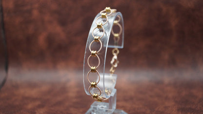 Ball-end Bead Looped Bracelet