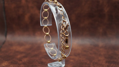 Ball-end Bead Looped Bracelet