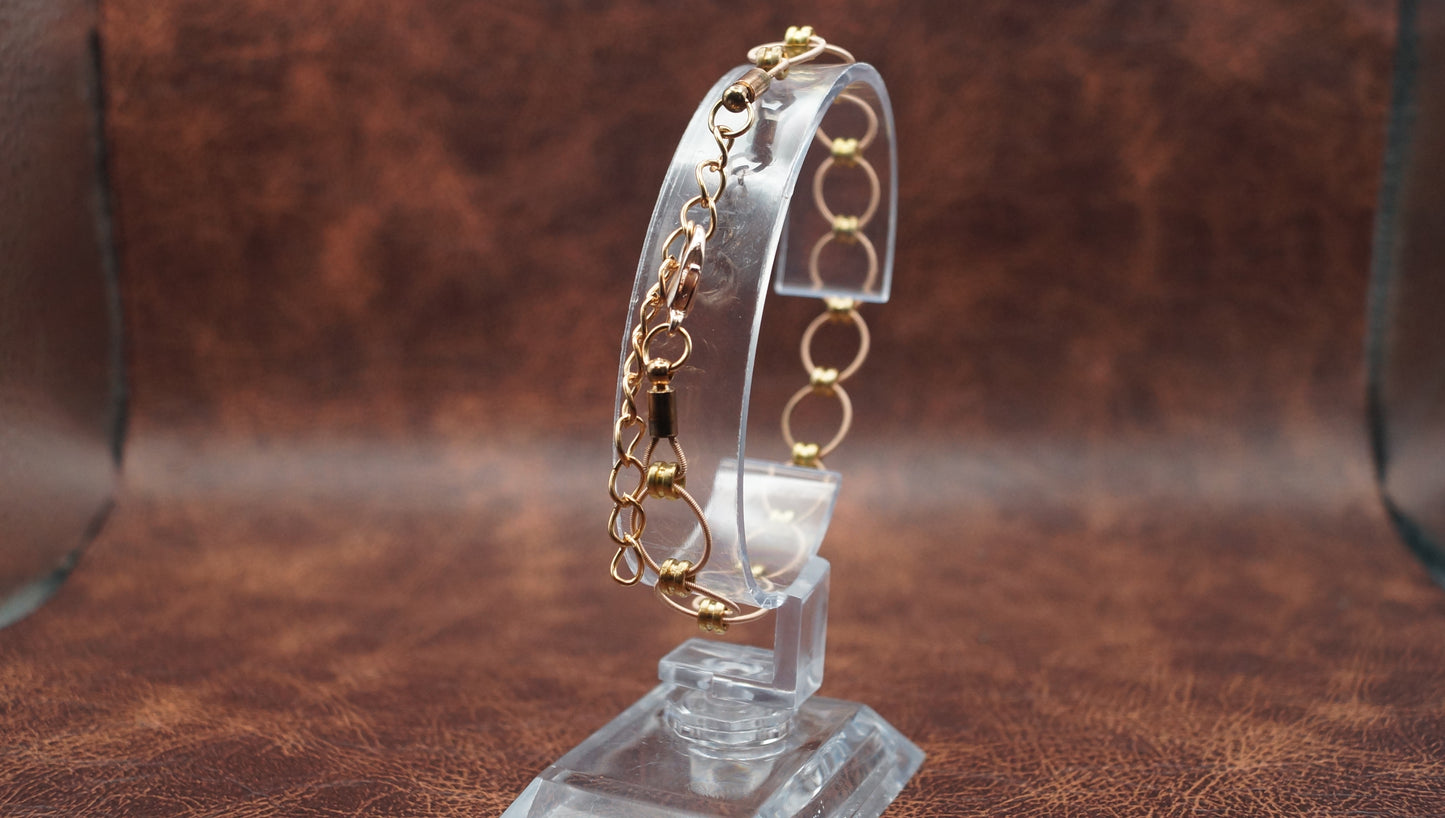 Ball-end Bead Looped Bracelet