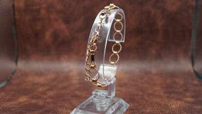 Ball-end Bead Looped Bracelet