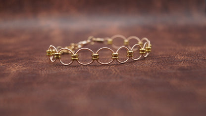 Ball-end Bead Looped Bracelet