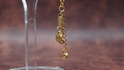 Golden Ball End Bead earrings