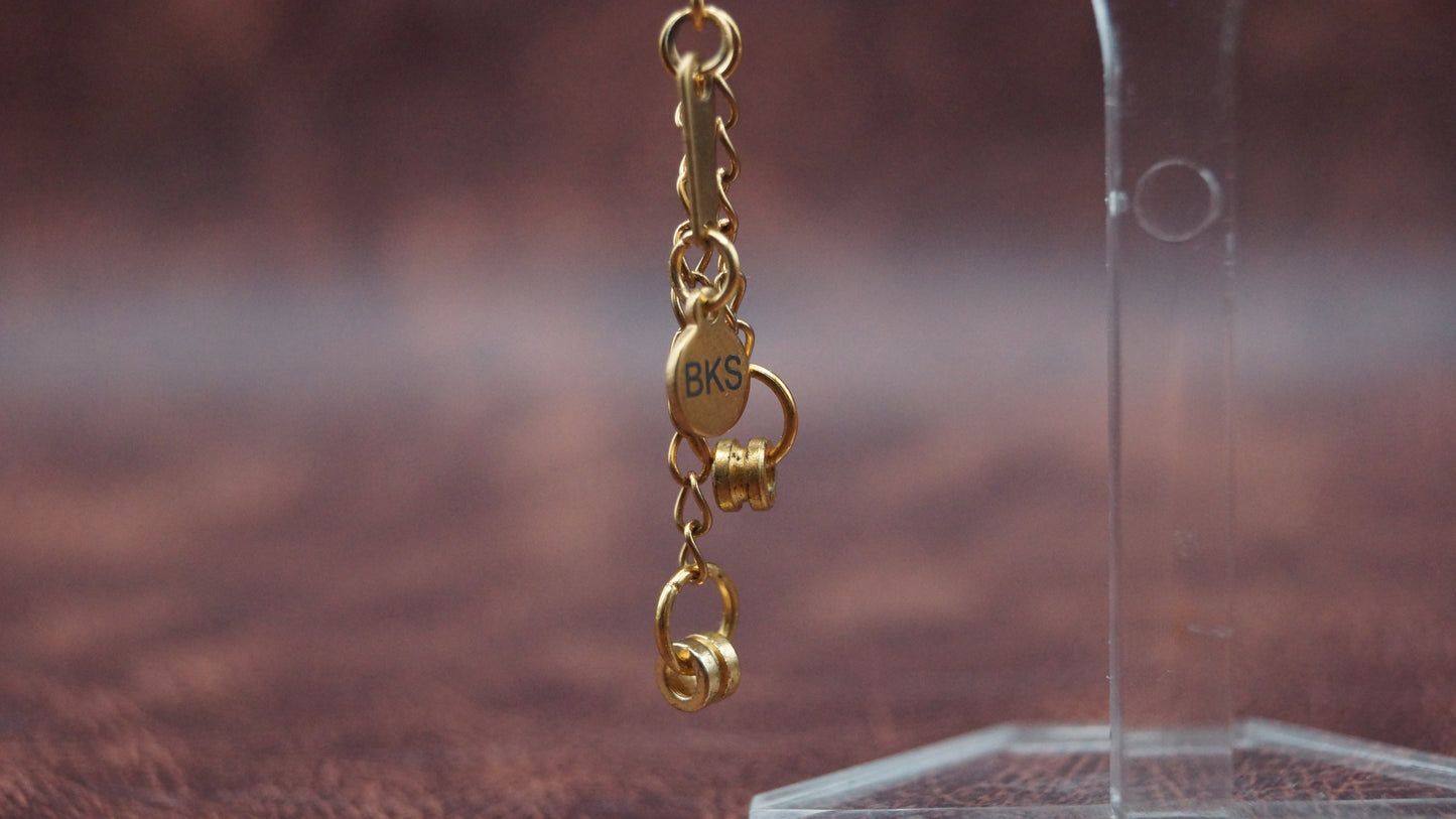 Golden Ball End Bead earrings