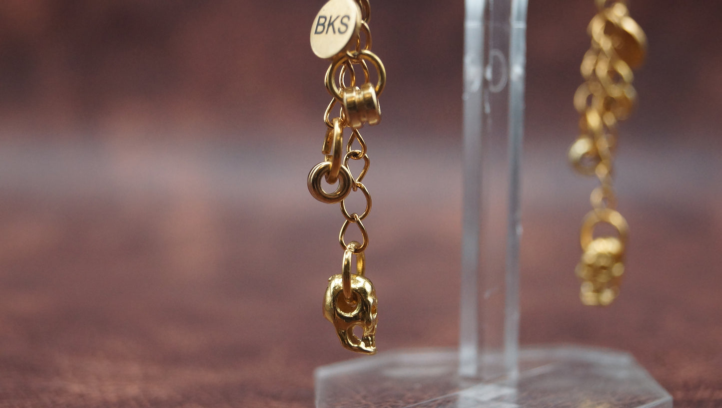Golden Skull earrings