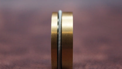 Golden Band Single String Ring