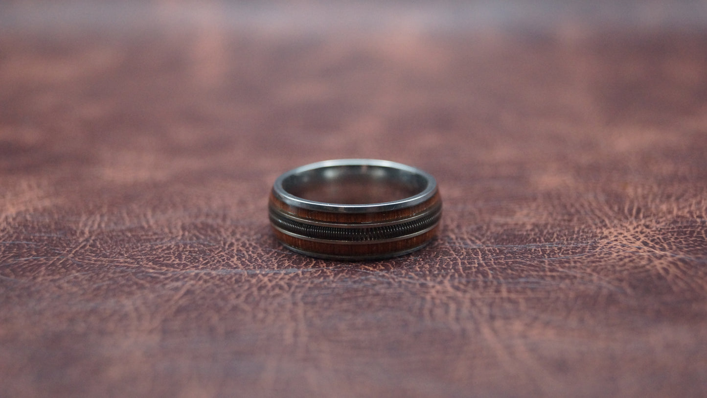 Silver Rosewood Style Guitar String Ring