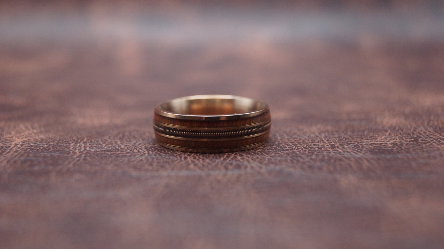 Bronze Rosewood style Guitar String Ring