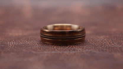 Bronze Rosewood style Guitar String Ring