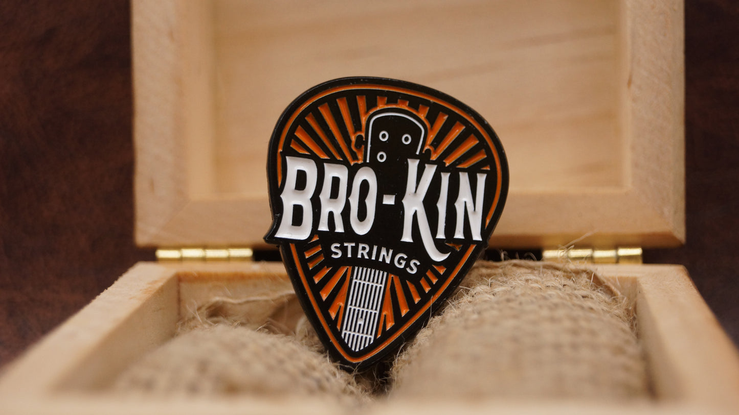 Bro-Kin Strings Pin badge