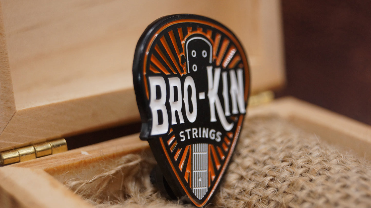 Bro-Kin Strings Pin badge