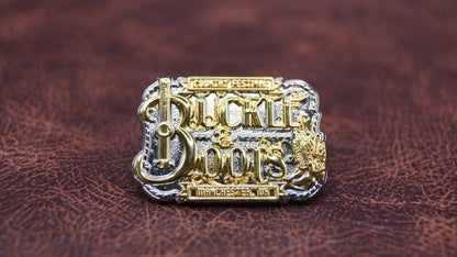 Buckle & Boots pin badge Gold Edition