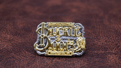 Buckle & Boots pin badge Gold Edition