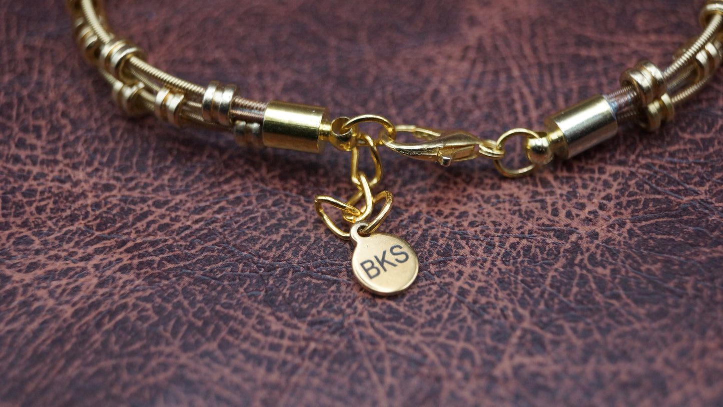 Gold Bead 4 String Bracelet