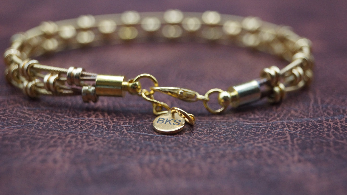 Gold Bead 4 String Bracelet