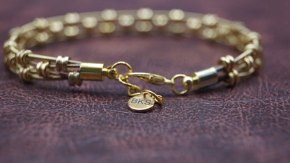 Gold Bead 4 String Bracelet